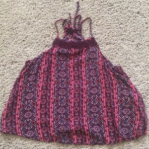 Hollister Purple High Neck Top